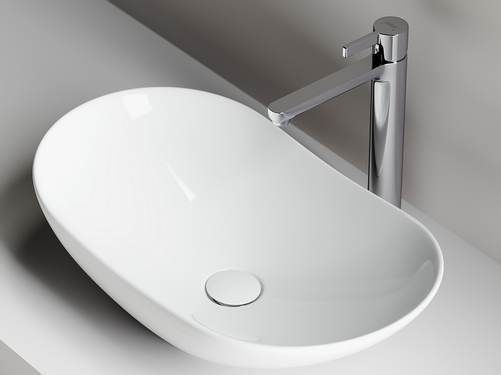 Умывальник чаша накладная овальная Element 620x360x145мм