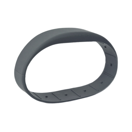 Перезаписываемый RFID браслет T5577 “OFFICE TEMIC” СЕРЫЙ, без застежки