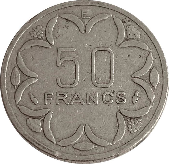 50 франков 1976 "E" Центральная Африка (BEAC)