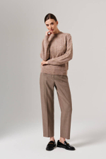 23094 Джемпер женский (бежево-серый)