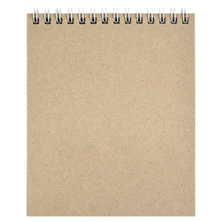 Скетчпад 125х150 мм, 40 л, блок - белый офсет, крафт-бумага 80 г/м², арт. 62773 СЛАДКОЕЖКА /обложка полноцветная печать, гребень по короткой стороне, матовая ламинация,