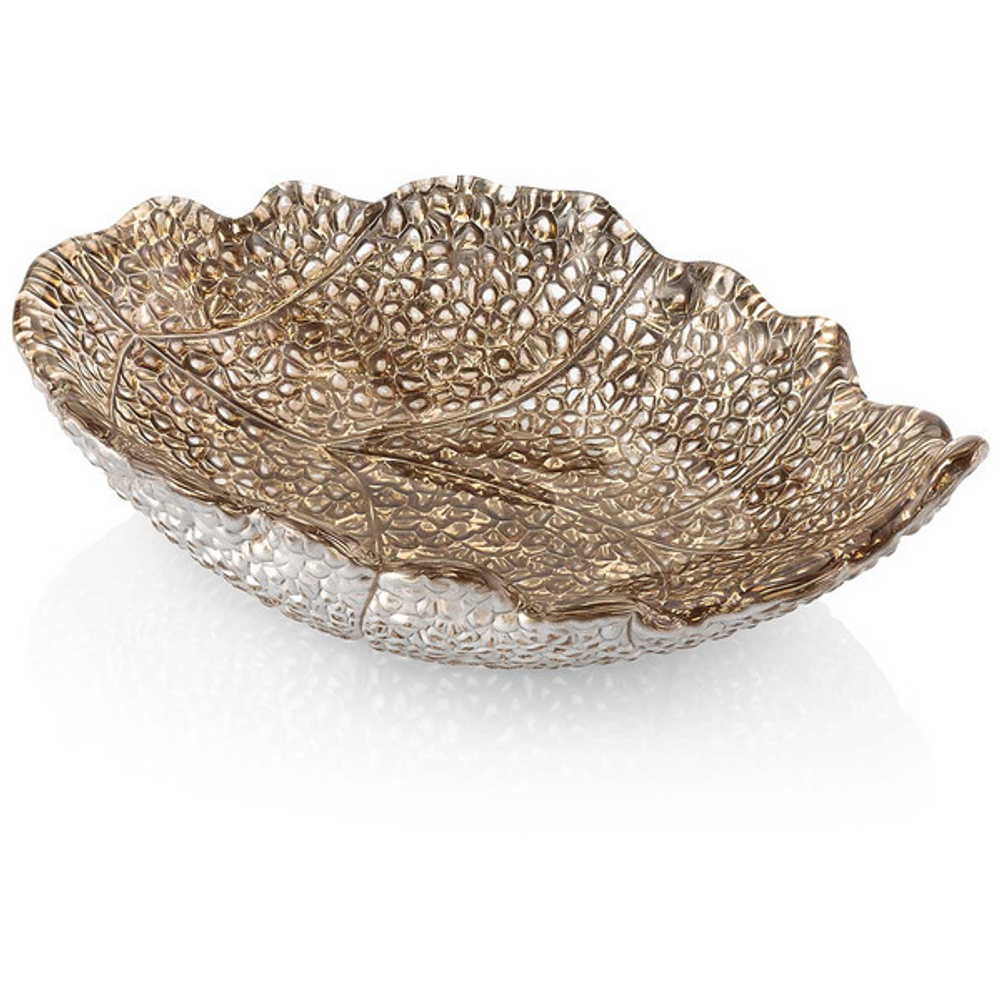 Блюдо-лист IVV Мадагаскар 22х15см медное