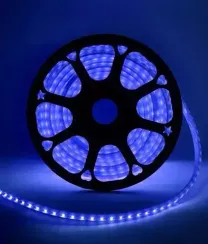 Неон торцевой 14*10 мм., 220V, синие LED лампы 100 шт на 1 м, бухта 50 м, Beauty Led (LCT-2B)