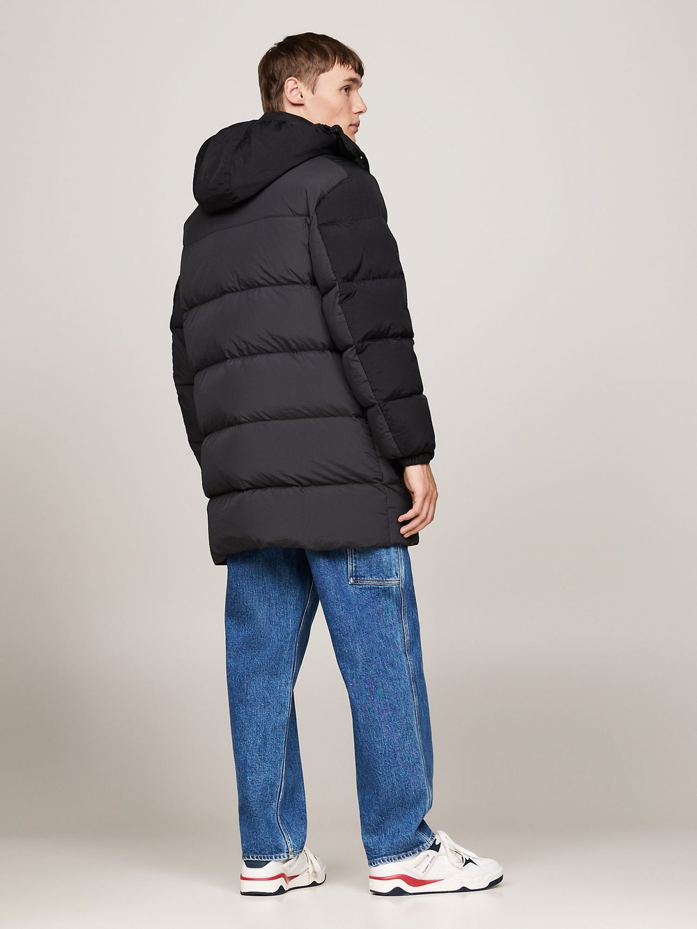 Пуховик Tommy Jeans Two-Tone Hooded Parka Black