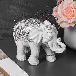 Статуэтка Слон Дели Белый