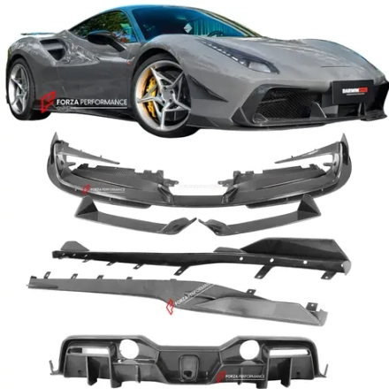Широкий карбоновый обвес для Ferrari 488 Spider 2015-2022 Феррари