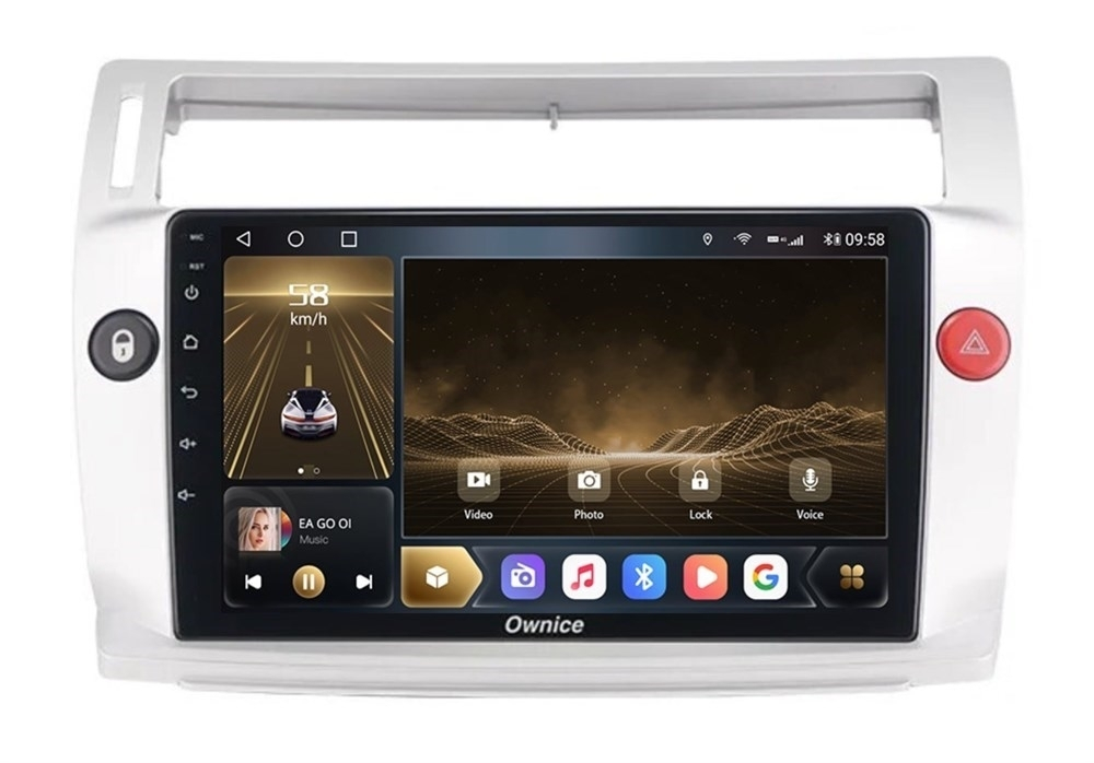 Штатная магнитола OWNICE OL-9932-Q для Chevrolet C4 2004-2011 серебро на Android 10.0