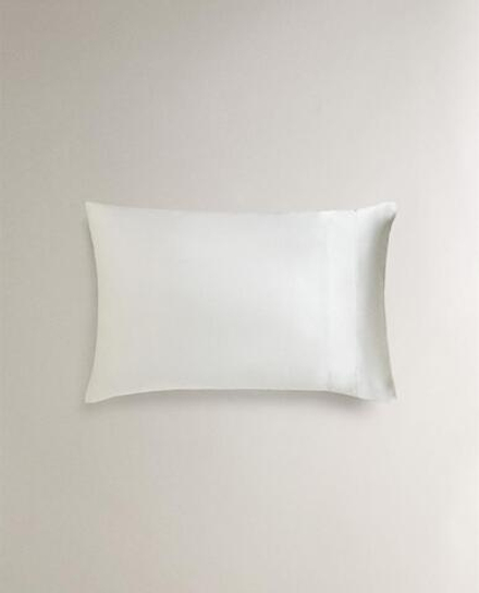 ZARA HOME НАВОЛОЧКА ИЗ 100% ТУТОВОГО ШЕЛКА, СЕРЫЙ