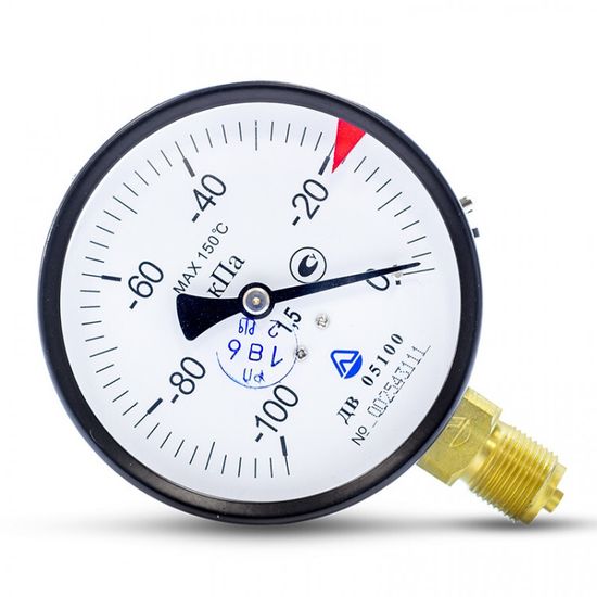 Вакууметр д.60 мм(-100...0 кПа)