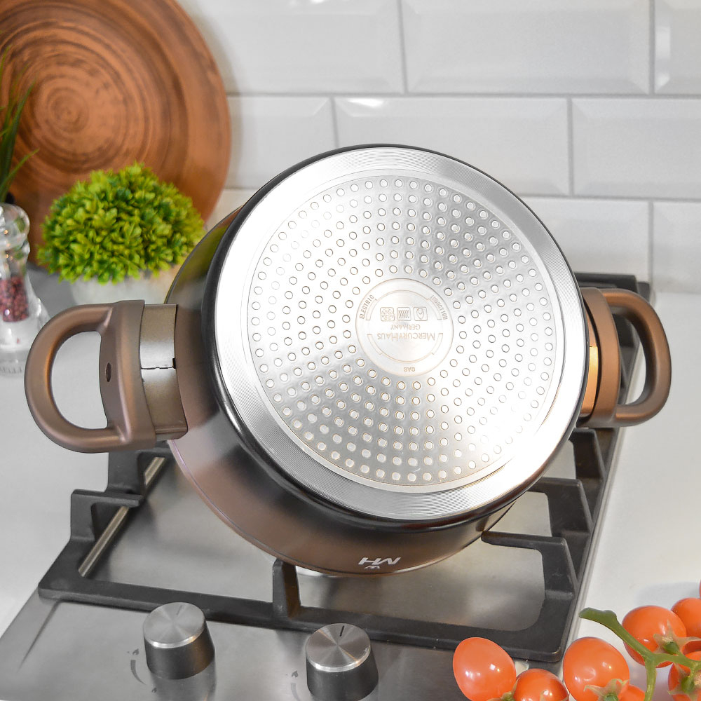 Кастрюля 2,8л с крышкой "MercuryHaus" MC-1789 Flame