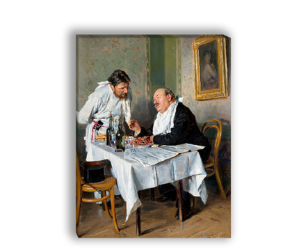 "В трактире", Маковский В. Е., картина для интерьера (репродукция)