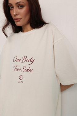 Футболка кремовая 2SIDES