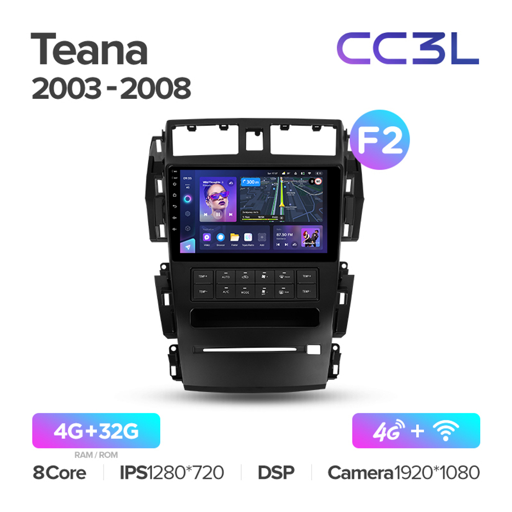 Teyes CC3L 9"для Nissan Teana 2003-2008