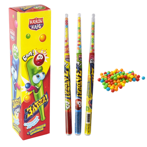 Сах драже с хруст.начинкой "Забей!" 13г*20шт*12бл