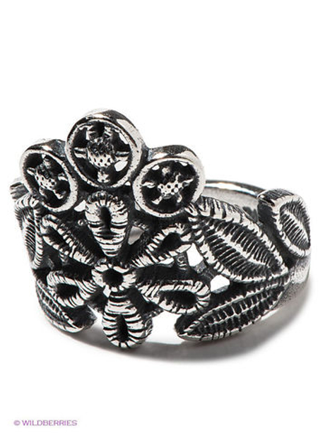 "Ндебеле" кольцо в серебряном покрытии из коллекции "Antique" от Jenavi