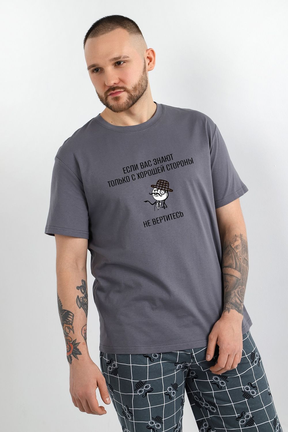 Костюм мужской Чарли-4 Виотекс СЕРЫЙ