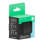 ATLASDESIGN SMART 2-кл. ВЫКЛЮЧАТЕЛЬ с подсв., Zigbee, сх.5, L+N, 10А, мех., КАРБОН