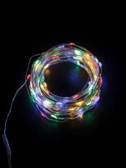 Светодиодная гирлянда садовая "Роса" на солнечной батарее, ARTSTYLE, CL-SS32M, 100 светодиодов, 9,9м, мультицвет.