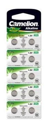 Батарейка Camelion G9/LR936/LR45/394A/194 BL10 Alkaline 1.5V