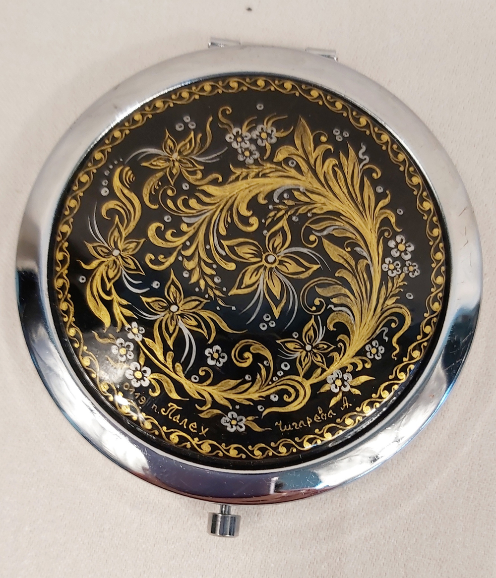 Ручное зеркало "Орнамент" №1 (худ. А. Чигарева)