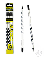 Карандаш ч/г HB "Черная точка" трехгран,заточенный, c ластиком, дерево РА006 (Профи-Арт)