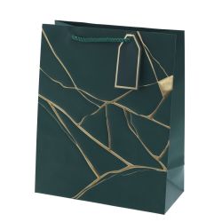 GAEM Пакет подарочный M (бумага 210г/м2, блок 12шт), L26 W12 H32 см, 4в.