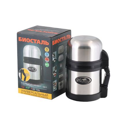 Термос &quot;Биосталь&quot; универсальный, 0,6 л/12/