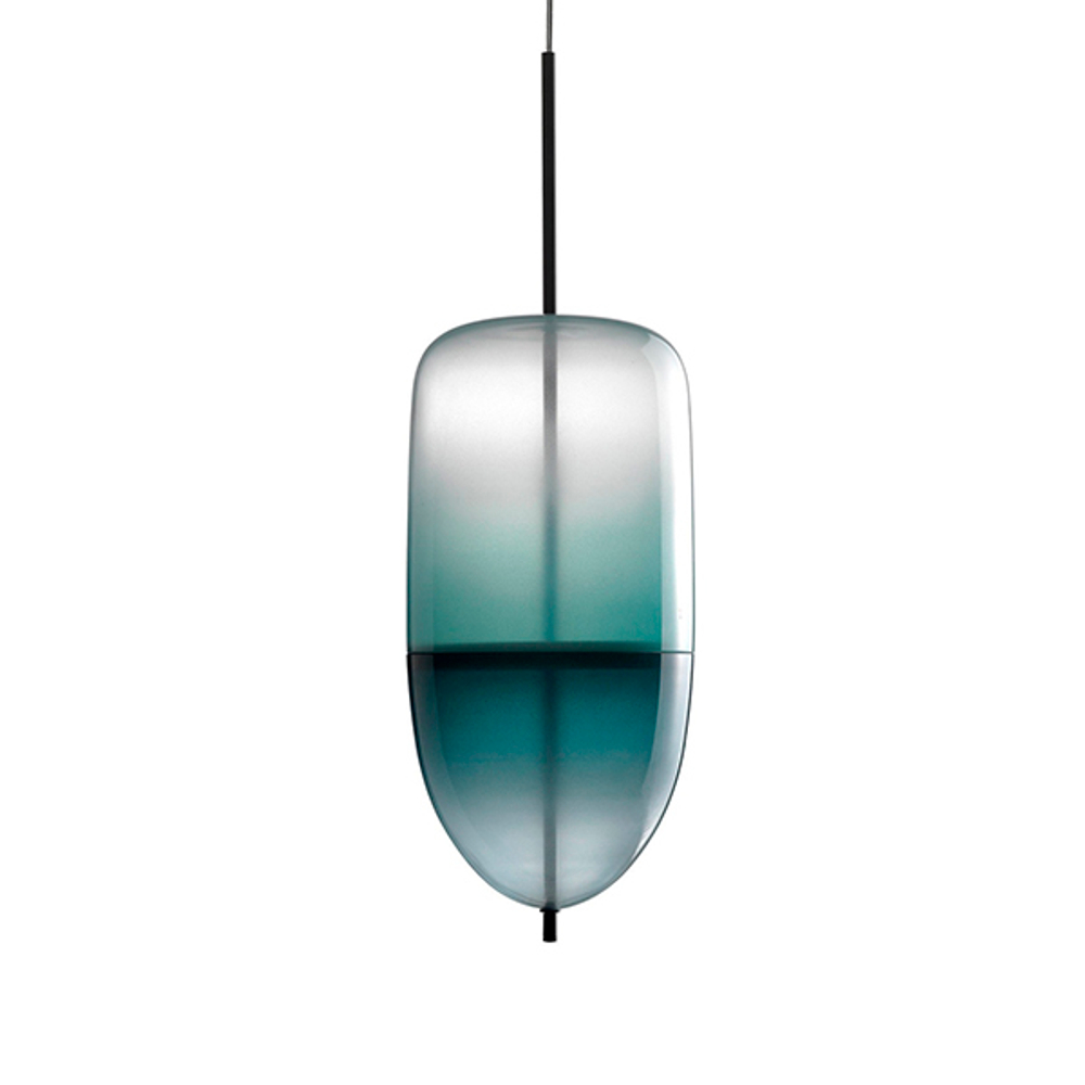 Pendant design lamp  Flow[T] S5 by Nao Tamura (Wonderglass) (Blue)