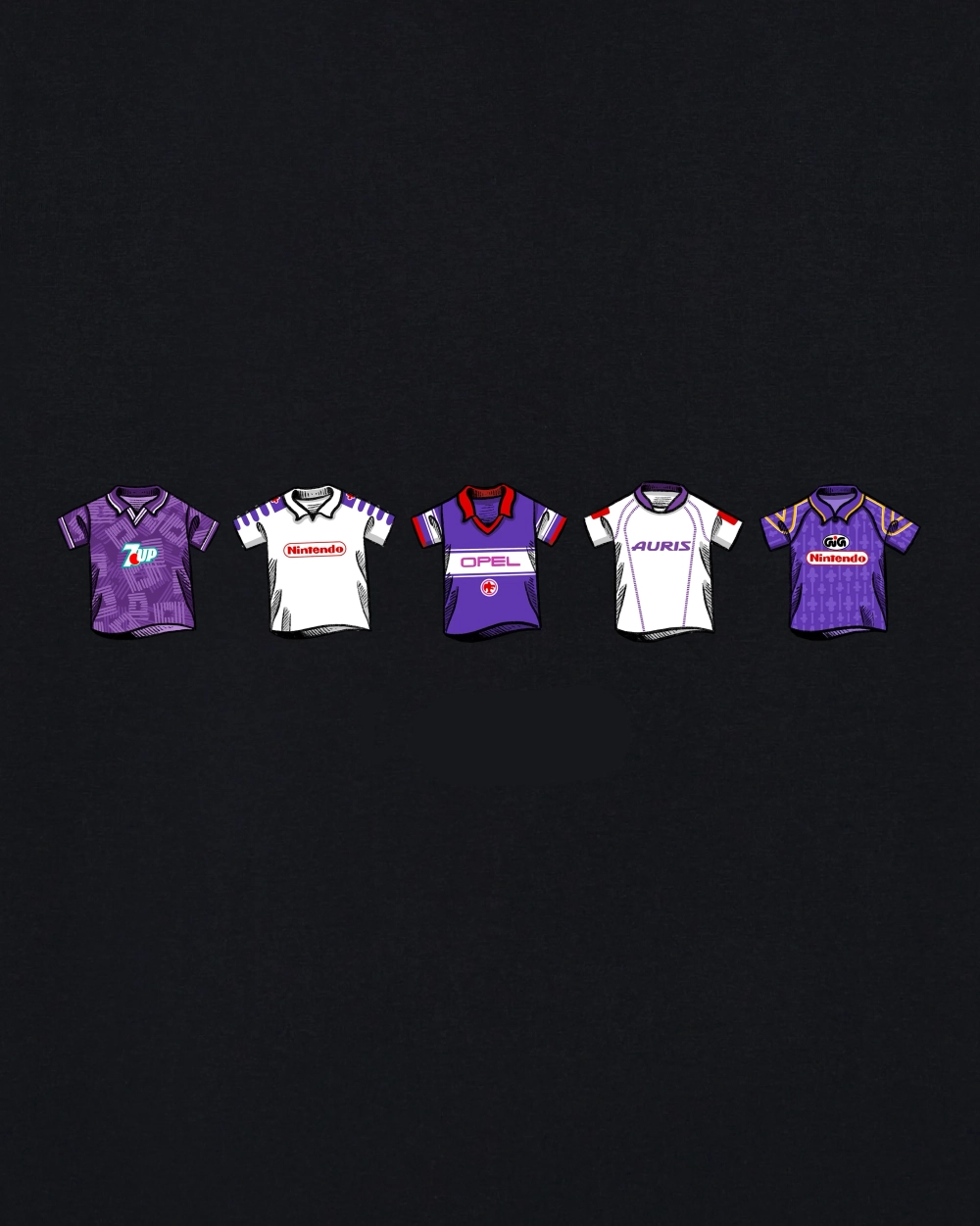 Фиорентина (футболка) - Легендарные джерси