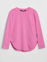 Розовый лонгслив для девочки