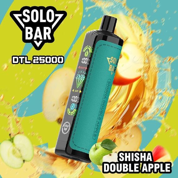 SOLOBAR DTL 25000 - Shisha Double Apple (5% nic)
