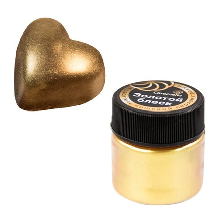 Краситель сухой перламутровый Caramella, кандурин "Золотой блеск" 5 г