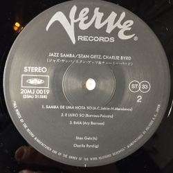 Винтажная виниловая пластинка LP Stan Getz, Charlie Byrd Jazz Samba (Japan 1985) (Obi) Samba Triste