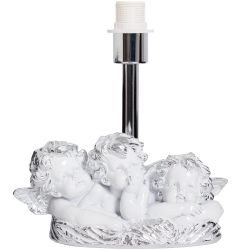 Настольная лампа Весёлые Купидоны Сильвер Мадлен Пудровый