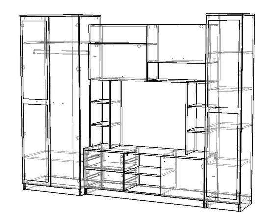 Гостиная ФОДЖА-2 левая