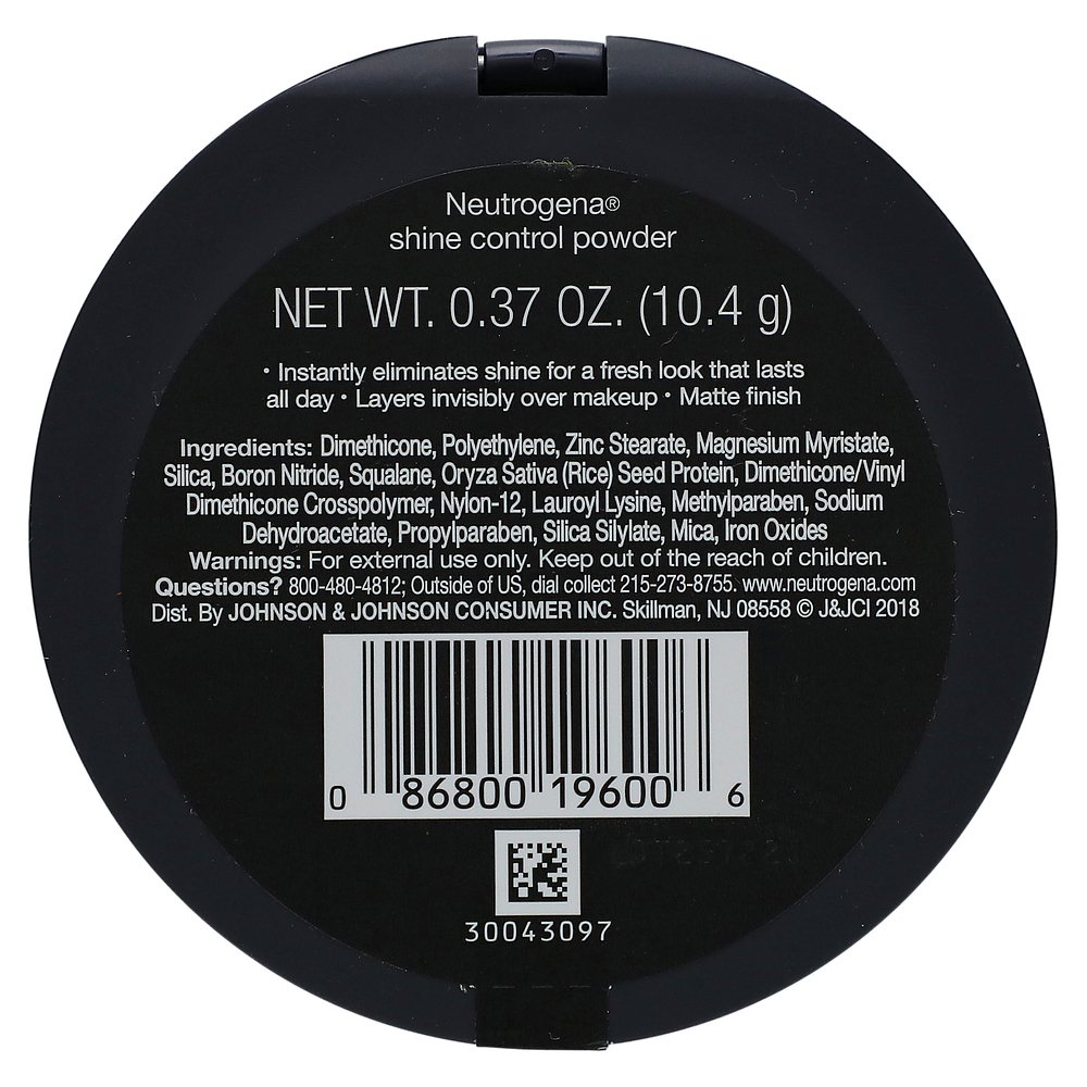 Neutrogena, Пудра для контроля блеска, 10,4 г (0,37 унции)
