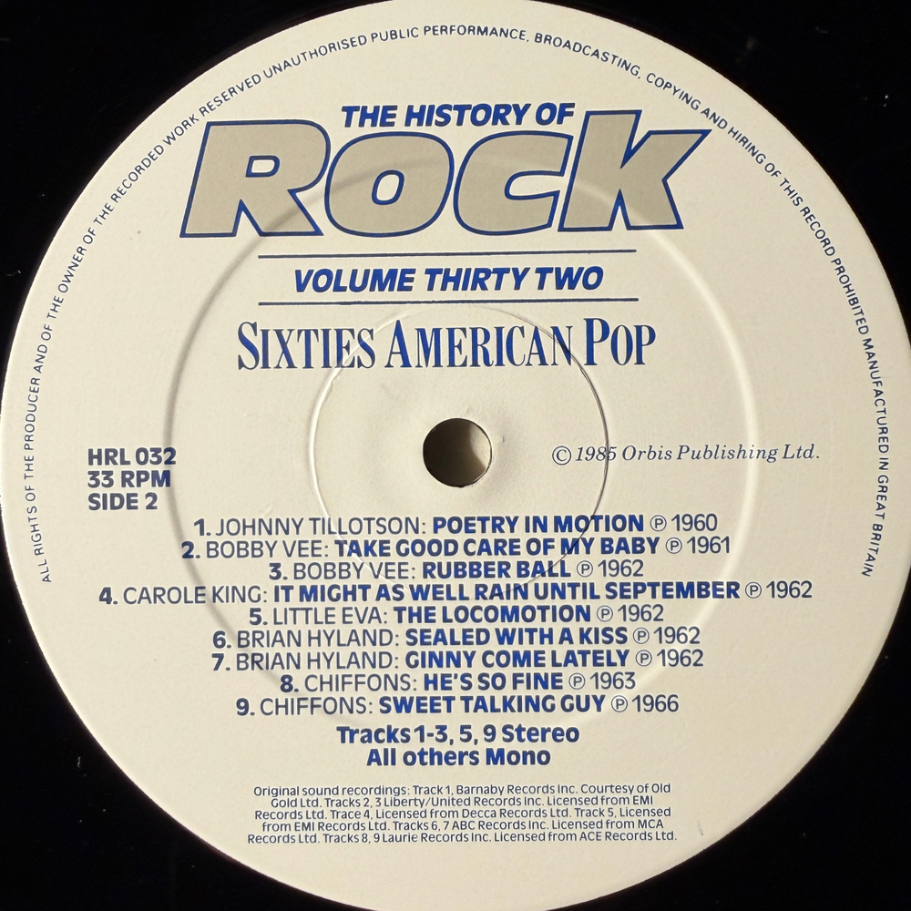 Сборник History Of Rock 32 2LP (Англия 1985г.)