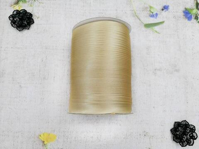 Косая бейка атласная, ш. 1,5 см, бежевый