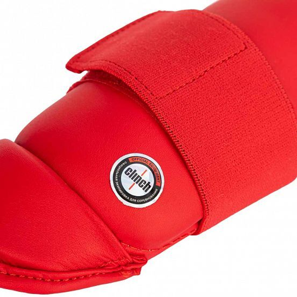 Защита голени Clinch Shin Guard Kick красная C522