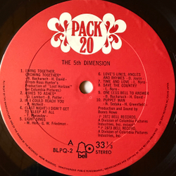 Виниловая пластинка The 5th Dimension - Pack 20 LP