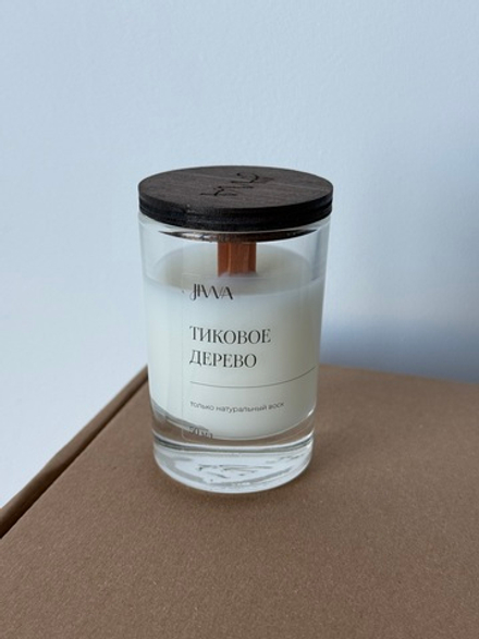 Свеча натуральная ароматическая JIWA 50 мл - Тиковое дерево