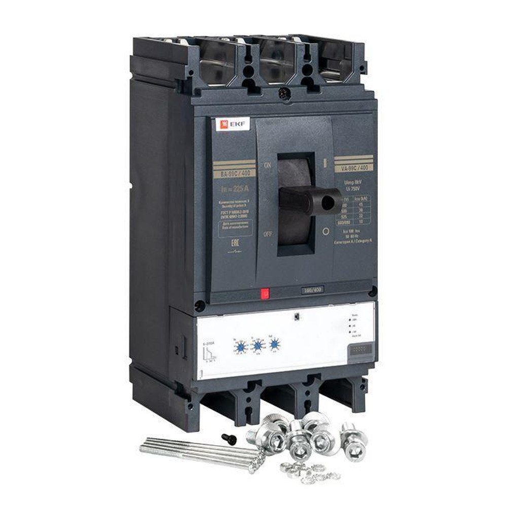 Выключатель автоматический 3п 400/225А 45кА ВА-99C Compact NS PROxima EKF mccb99C-400-225