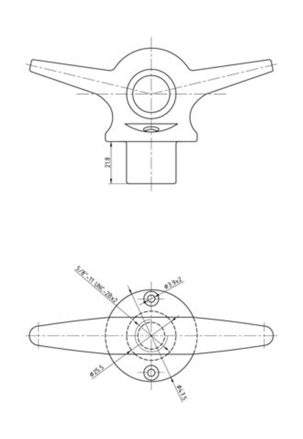 Утка-рым швартовая Kofuku сталь 152мм