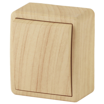 Выключатель ЭРА Эксперт 11-1201-11 10АХ-250В IP20 ОУ сосна