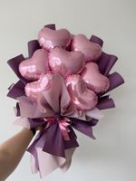 Букет из розовых сердец (воздух)