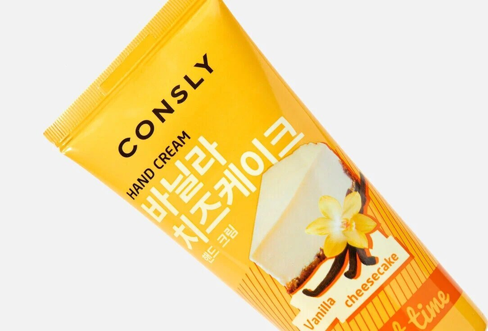 Consly Dessert Time Крем для ухода за кожей рук, с ароматом ванильного чизкейка, корейская косметика. 100 мл