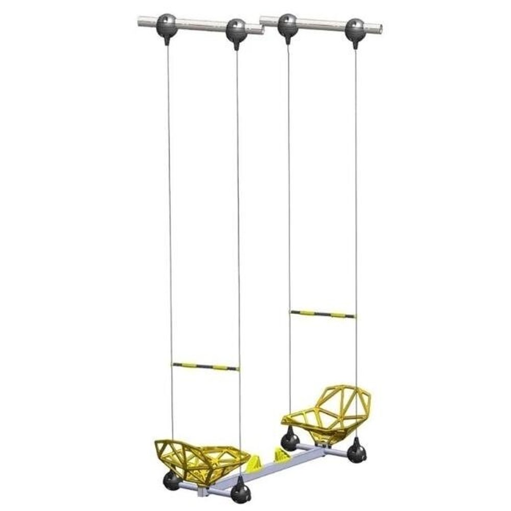 Качели парные усиленные непрозрачные высотой 650 см