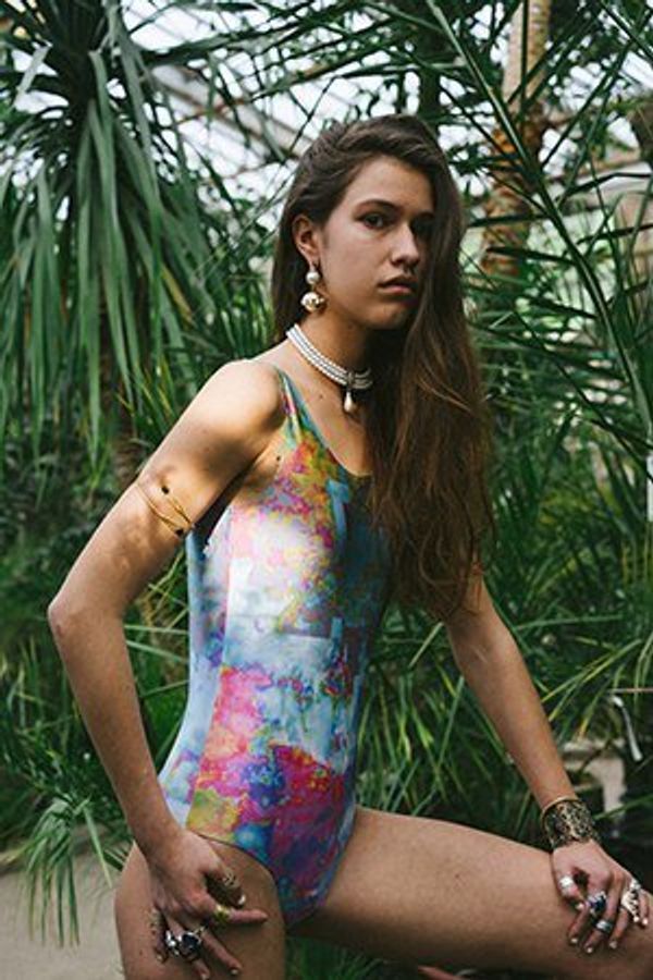 Купальник Глич Голубой - фото 2