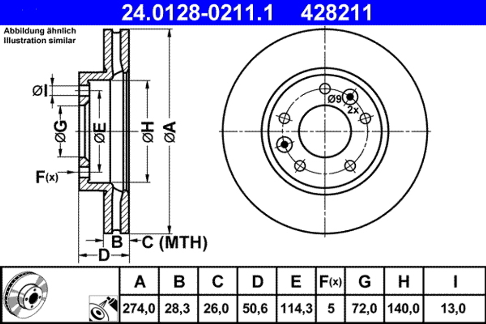 ATE - 24012802111-ATE - Kocioni disk