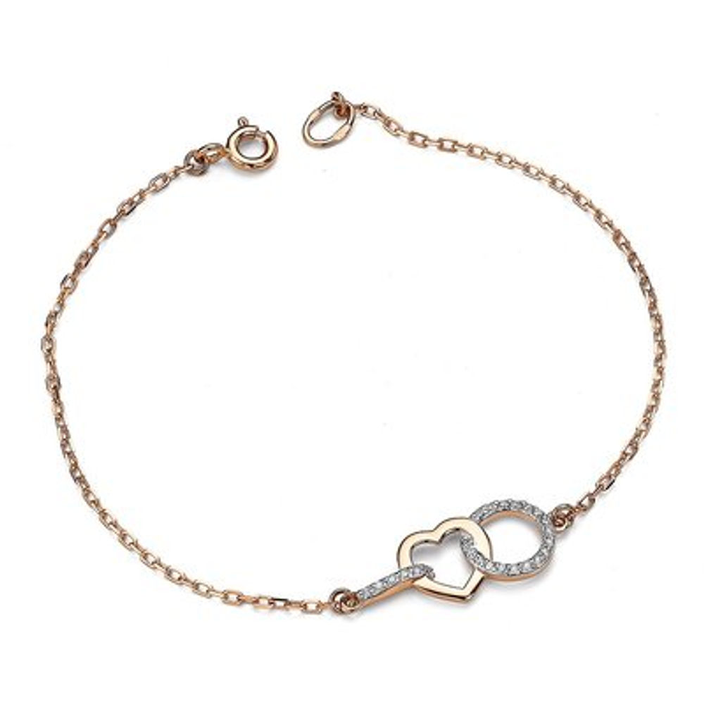 Колье из золота с фианитами